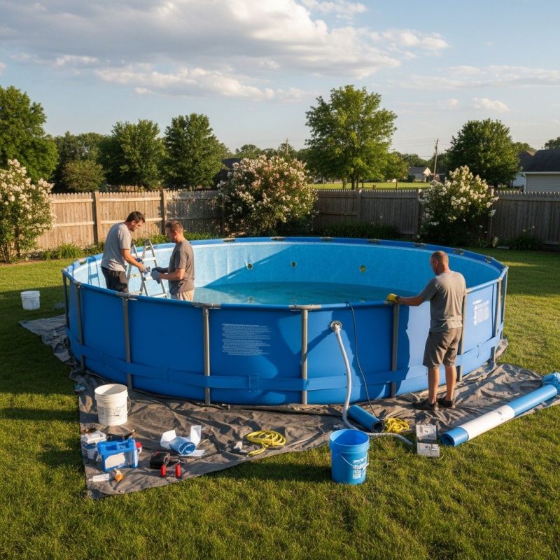 Inground Pool Plumbing Repair